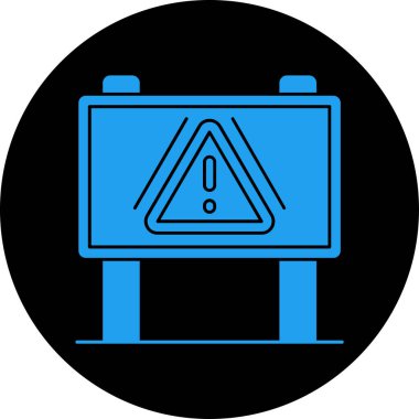 Bir benzin istasyonu simgesinin vektör illüstrasyonu