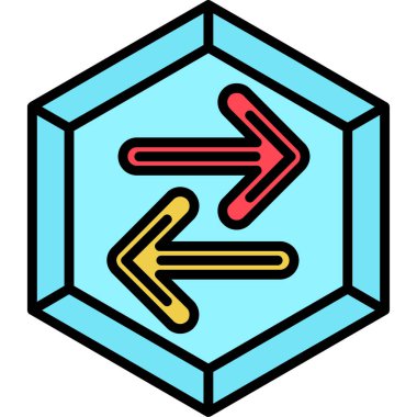 Ok. Web simgesi basit illüstrasyon