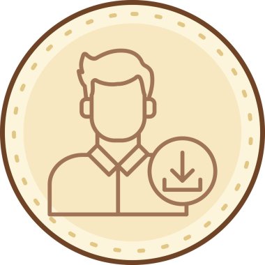 İnsan simgesinin vektör illüstrasyonu