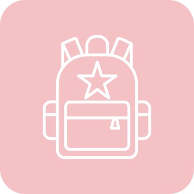 Sırt çantası simgesi tasarımı