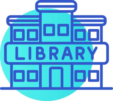 kitaplık kitaplığı simgesi - taslak biçimi