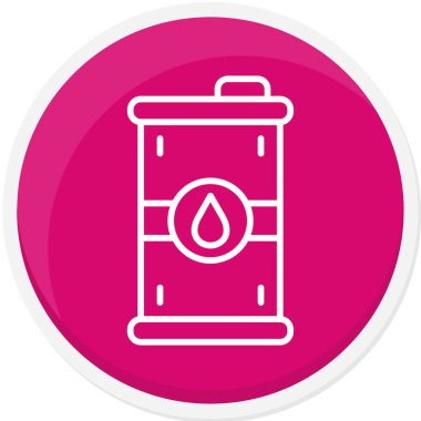 Beyaz çizgi yangın söndürme ikonu uzun gölge arkaplan izole. Pembe kare düğme. vektör illüstrasyonu