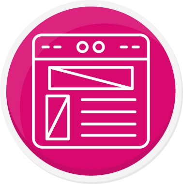 Modern simgenin vektör illüstrasyonu