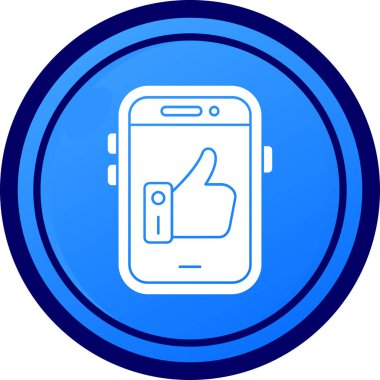 Akıllı telefon simgesinin vektör illüstrasyonu