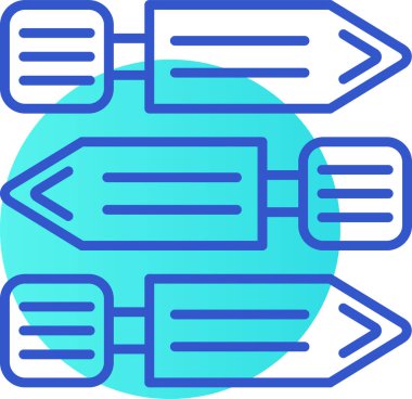 Oklar. Web simgesi basit illüstrasyon