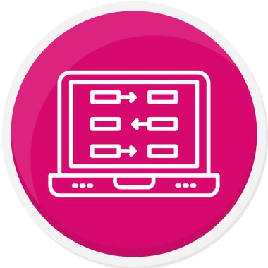 Moda biçimi izole edilmiş arkaplanda veri analiz simgesi