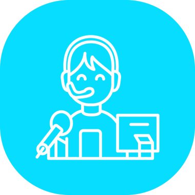 İnsan simgesinin vektör illüstrasyonu