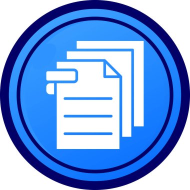 Belge. Web simgesi basit illüstrasyon