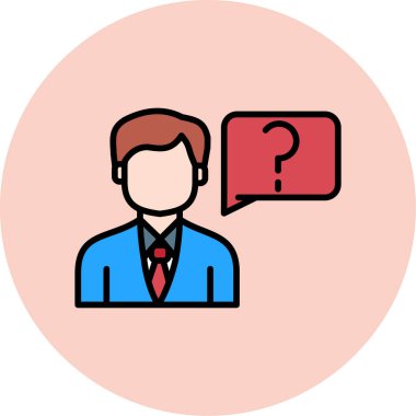 soru simgesi. vektör çizim