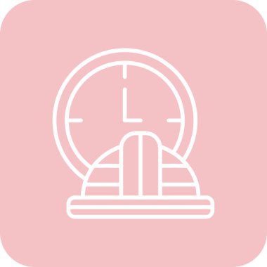 Saat simgesinin vektör illüstrasyonu