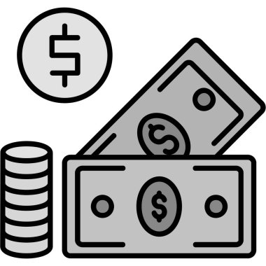 Dolar sikkeleri simgesi, özet biçimi