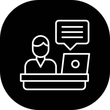 vektör müşteri simgesi çizimi