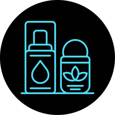 güzellik kozmetik simgesi, vektör illüstrasyonu