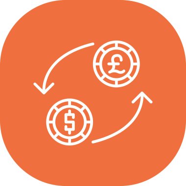 Para için. Web simgesi basit illüstrasyon