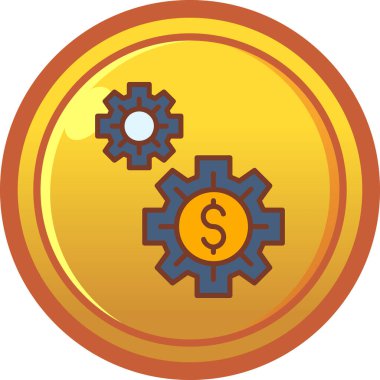 Ayarları web simgesi, vektör çizim