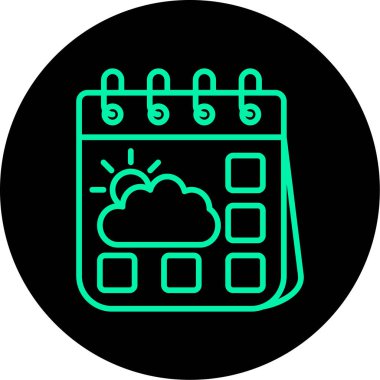 Moda biçimi izole edilmiş arkaplanda takvim simgesi