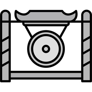 Davul aleti simgesi. Beyaz arkaplanda izole edilmiş web tasarımı için ana davul aracı vektör simgesi