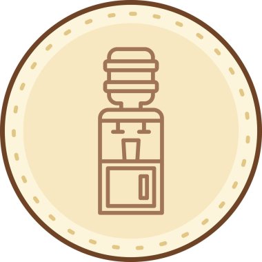 Tek bir simgenin vektör illüstrasyonu