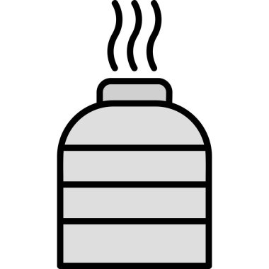 Sıcak kahve. Web simgesi basit illüstrasyon