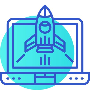 dizüstü bilgisayar web simgesi, vektör illüstrasyonu