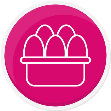yumurta web simgesi, vektör çizim