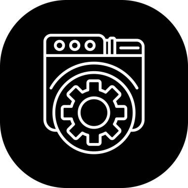 Ayarları web simgesi, vektör çizim