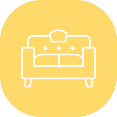 Koltuk simgesinin vektör illüstrasyonu