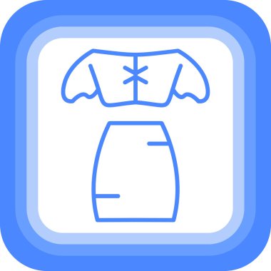 Elbise. Web simgesi basit illüstrasyon