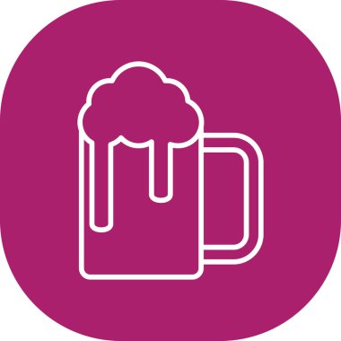 bira simgesi, vektör illüstrasyonu basit tasarım