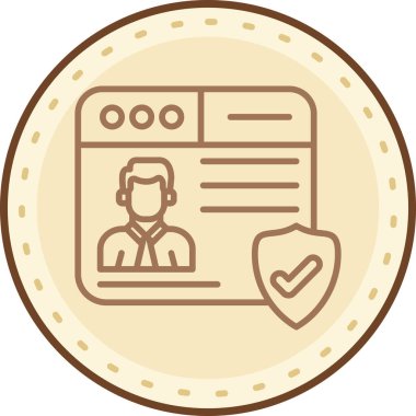 Bir kart simgesinin vektör illüstrasyonu