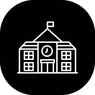 okul simgesi vektör illüstrasyonu