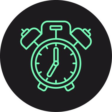 Saat simgesi vektör illüstrasyonu