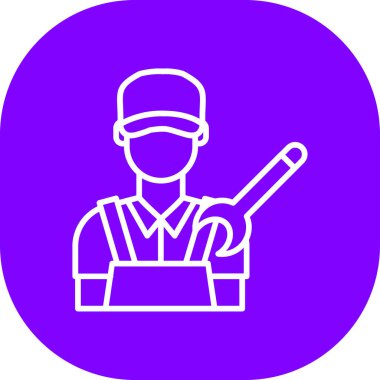 Şapkalı bir adamın vektör çizimi