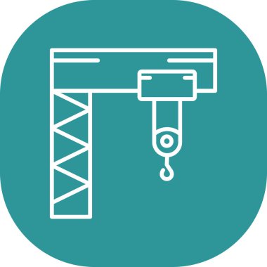 vinç simgesi vektör illüstrasyonu