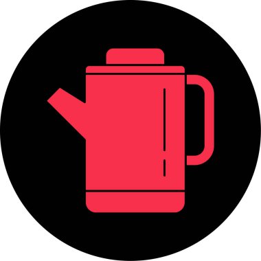 Bir çaydanlığın vektör simgesi