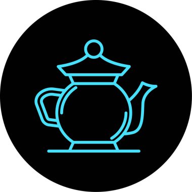 çay fincanı ikonu vektör illüstrasyonu