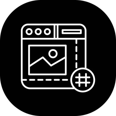 Modern bir simgenin vektör illüstrasyonu