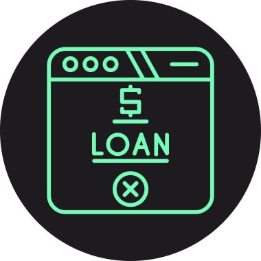 Kredi simgesi soyut arkaplanda izole edildi