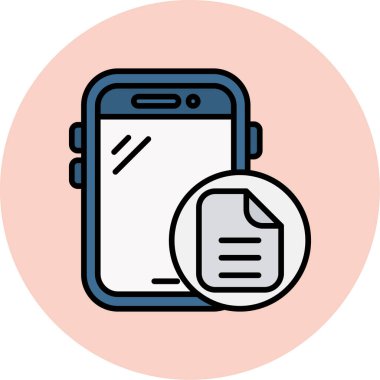 Cep telefonu simgesi, vektör illüstrasyonu