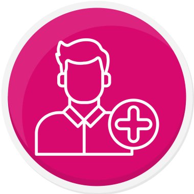 Bir doktor simgesinin vektör çizimi