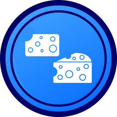 Moda stili izole edilmiş arkaplanda peynir simgesi