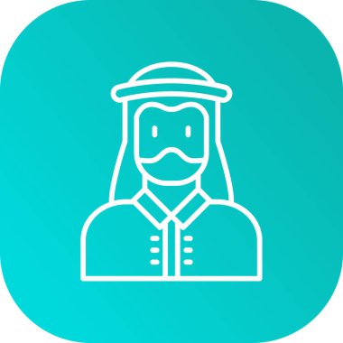 Bir insan simgesinin vektör illüstrasyonu