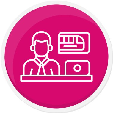 Bilgisayar. Web simgesi basit tasarım