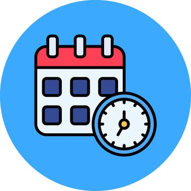 Takvim vektör simgesi modern basit vektör illüstrasyonu