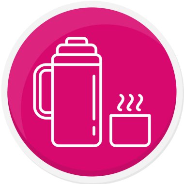 kahve simgesinin vektör modern illüstrasyonu