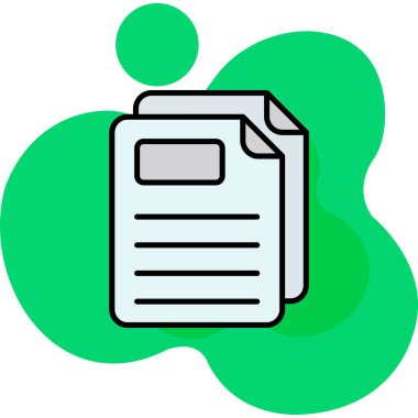 belge dosya simgesi, vektör illüstrasyon tasarımı