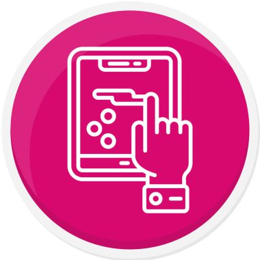 akıllı telefon simgesi vektör illüstrasyonu