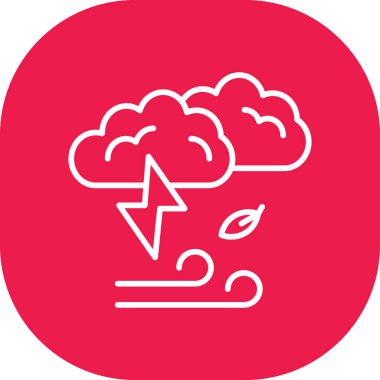 fırtına simgesi vektör illüstrasyonu