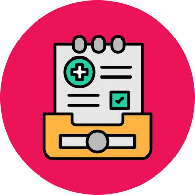 belge simgesi vektör illüstrasyonu