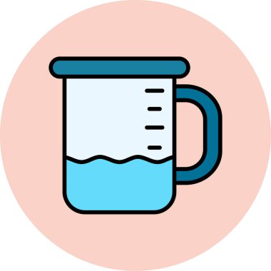 Bardak. Web simgesi basit tasarım